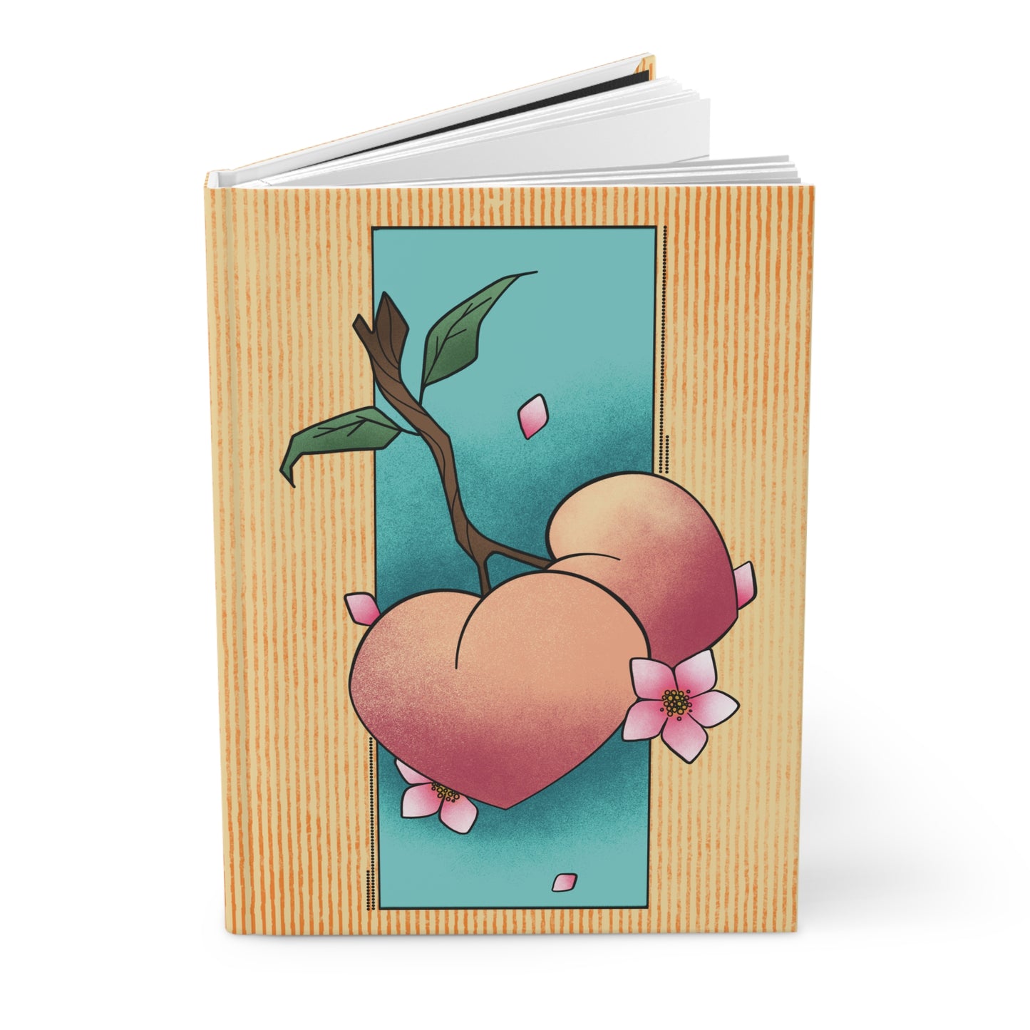 Just Peachy Hardcover Notebook
