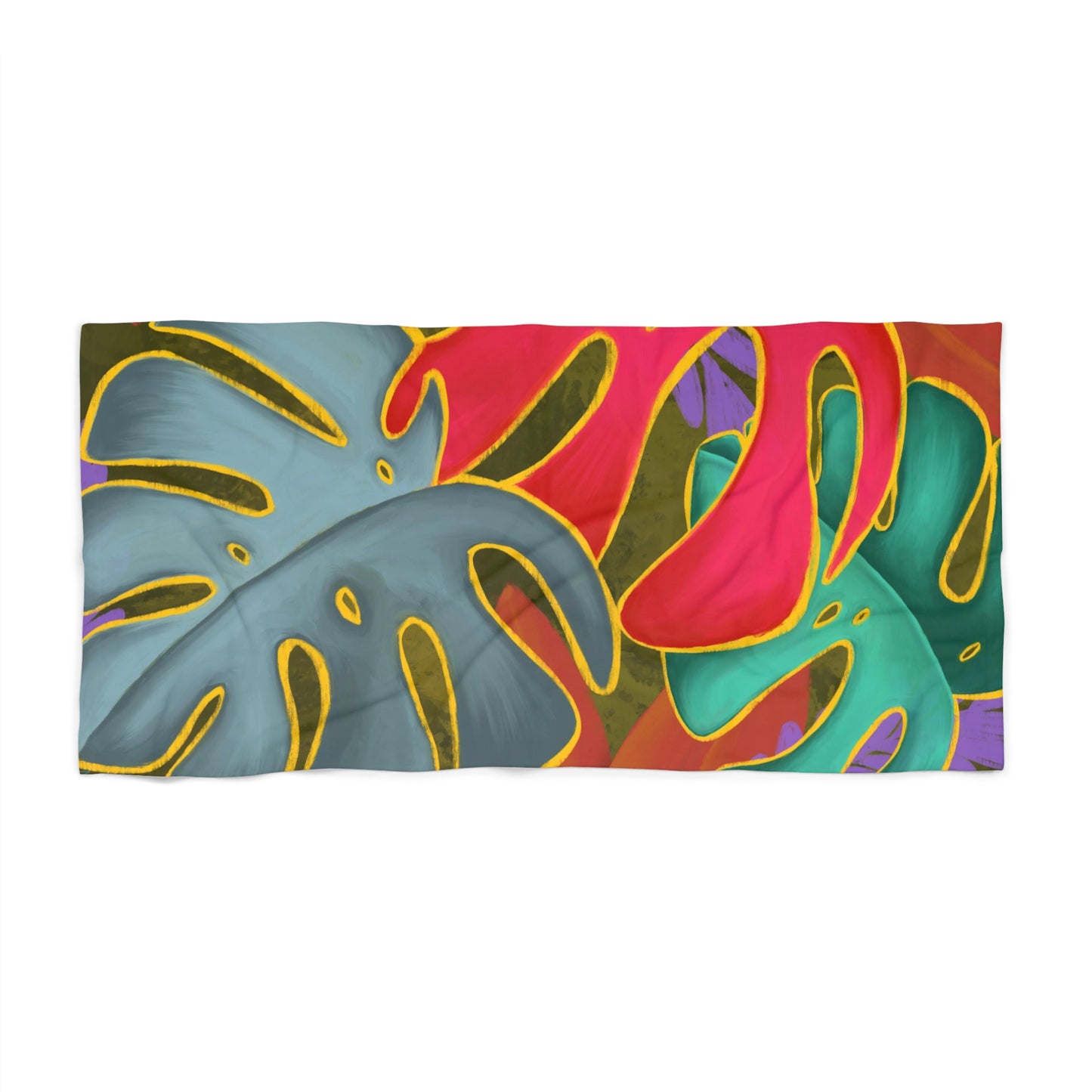 Mighty Monstera Beach Towel