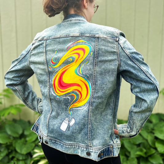 Eternal Flame Hand-Painted Jacket