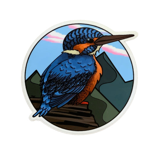 Kingfisher Vinyl Sticker